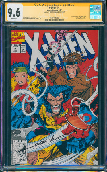 X-Men #4 9.6 CGC Signed by Scott Williams 1st App of Omega Red