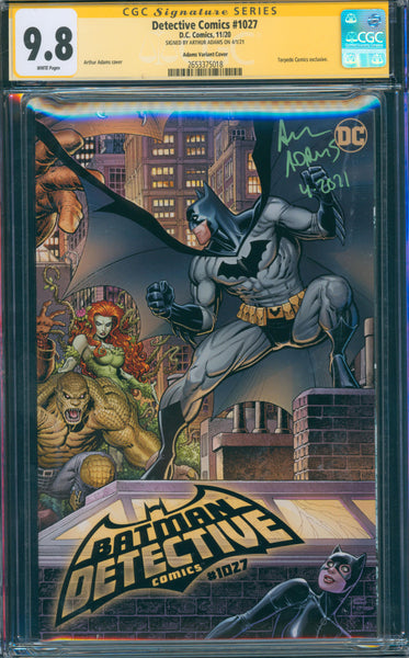 Detective Comics #1027 9.8 CGC Adams Variant Cover Signed by Arthur Adams