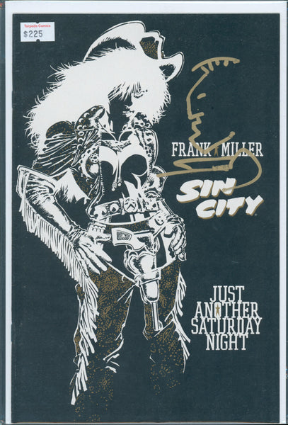 Sin City: Just Another Saturday Night 8.5 Raw Remarqued by Frank Miller w/COA