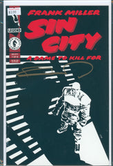 Sin City: A Dame to Kill for #1 8.5 Raw Signed by Frank Miller w/COA