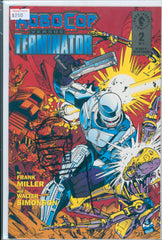 Robocop Versus The Terminator #2 9.0 Raw Remarqued by Frank Miller w/COA