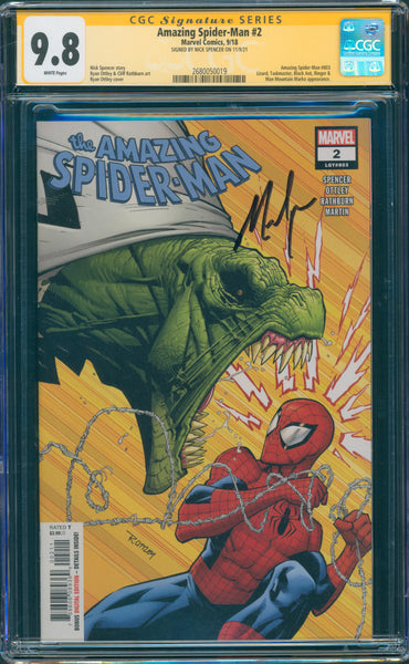 Amazing Spider-Man #2 9.8 CGC Signed Nick Spencer