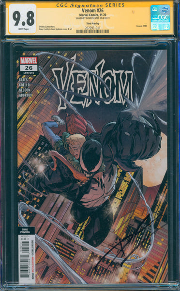 Venom #26 9.8 CGC Third Printing Signed by Donny Cates