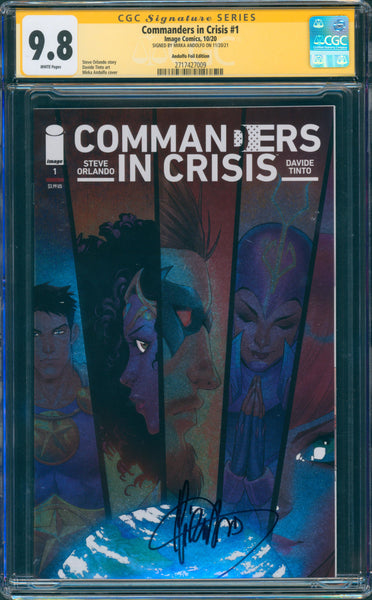 Commanders in Crisis #1 9.8 CGC Andolfo Foil Ed. Signed by Mirka Andolfo