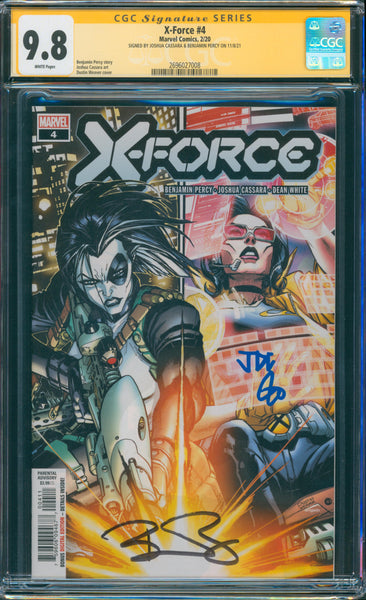X-Force #4 9.8 CGC Signed by Joshua Cassara & Benjamin Percy