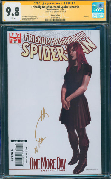 Friendly Neighborhood Spider-Man #24 9.8 CGC Variant Edition Signed Joe Quesada