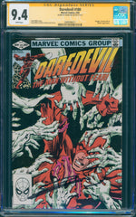 Daredevil #180 9.4 CGC Signed by Frank Miller