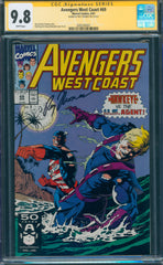 Avengers West Coast #69 9.8 CGC Signed by Roy Thomas