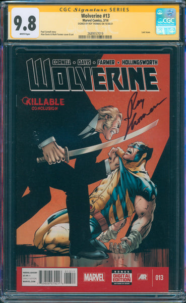 Wolverine #13 9.8 CGC Signed by Roy Thomas