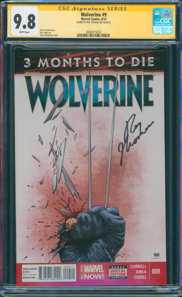 Wolverine #9 9.8 CGC Signed by Roy Thomas