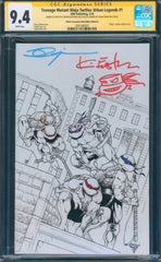 TMNT: Urban Legends #1 9.4 CGC Signed & Sketch Eastman & Shah