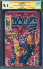 Thanos #13 9.8 CGC 5th Print Sign Shooter, Beatty & Zeck 1st Cosmic Ghost Rider