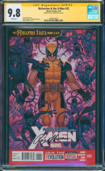 Wolverine & the X-Men #32 9.8 CGC Signed by Roy Thomas