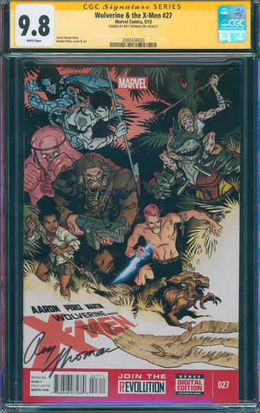 Wolverine & the X-Men #27 9.8 CGC Signed by Roy Thomas