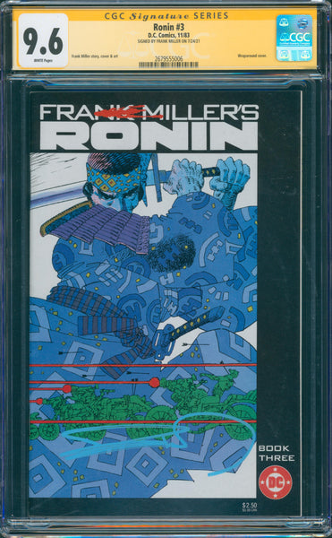 Ronin #3 9.6 CGC Signed by Frank Miller