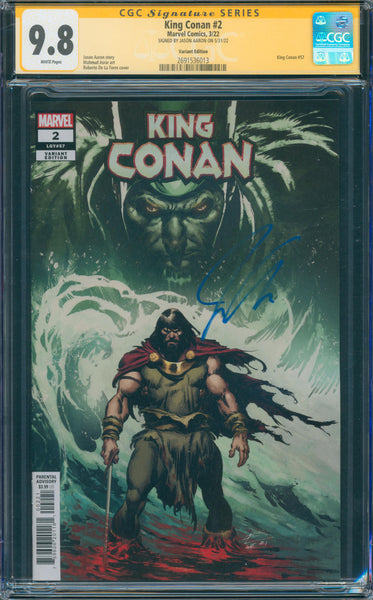 King Conan #2 9.8 CGC Variant Edition Signed by Jason Aaron