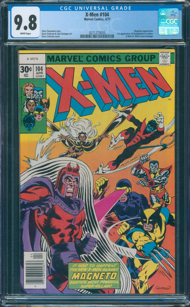 X-Men #104 9.8 CGC 1st Appearance of Starjammers in cameo