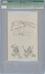 Turtlemania Special #1 9.4 CGC Qualified Signed & Sketch by Kevin Eastman