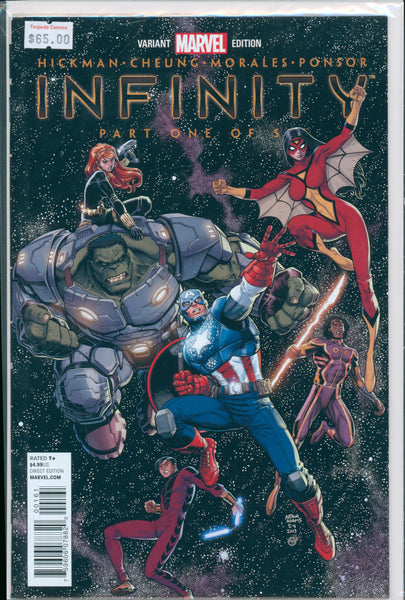 Infinity Part One of Six Variant 9.0 VF/NM Raw Comic
