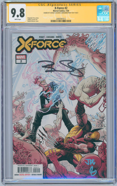 X-Force #2 9.8 CGC Signed by Joshua Cassara & Benjamin Percy