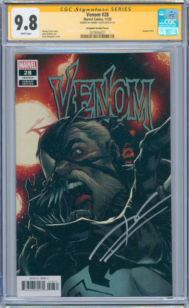 Venom #28 9.8 CGC Stegman Variant Cover Signed by Donny Cates