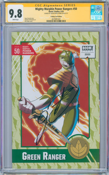 Mighty Morphin Power Rangers #50 9.8 CGC Trading Card Ed. Signed by JDF