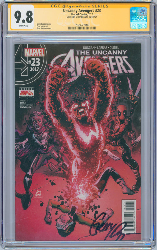 Uncanny Avengers #23 9.8 CGC Signed by Gerry Duggan