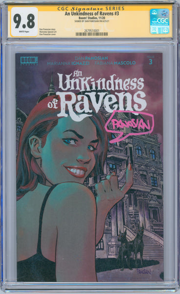 An Unkindness of Ravens #3 9.8 CGC Signed by Dan Panosian