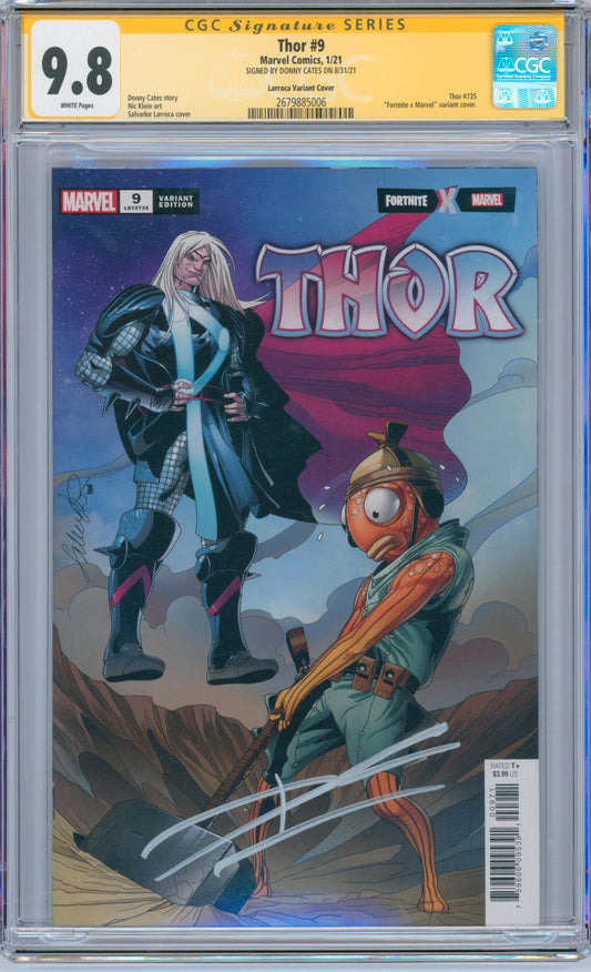 Thor #9 9.8 CGC Larroca Variant Cover Signed by Donny Cates