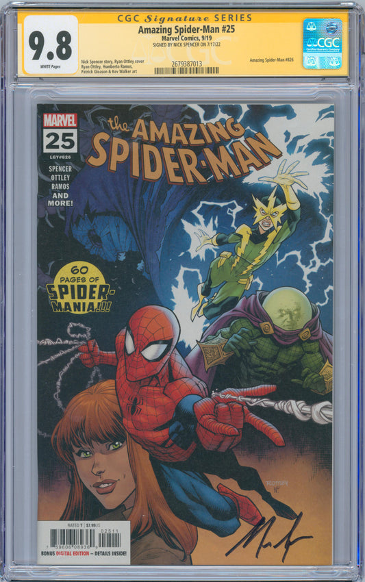 Amazing Spider-Man #25 9.8 CGC Signed by Nick Spencer