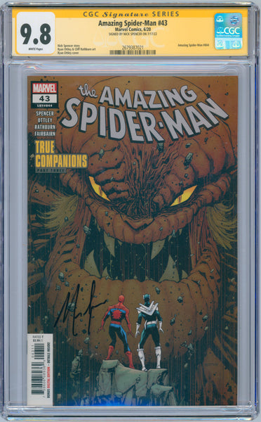 Amazing Spider-Man #43 9.8 CGC Signed by Nick Spencer