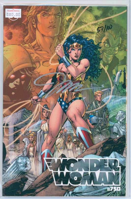 Wonder Woman #750 Signed by Jim Lee w/COA Individually Numbered Raw Comic