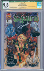 Sojourn #1 9.8 CGC Signed by Ron Marz & Greg Land Qualified Grade