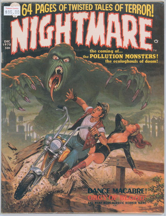 Nightmare #1 5.5 FN- Raw Comic (December 1970)