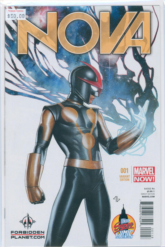 Nova #001 8.5 VF+ Raw Comic London Super Comic Convention