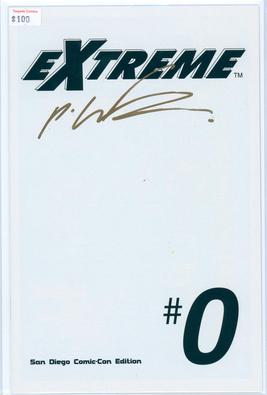 Extreme #0 9.2 NM- Raw Comic SDCC Edition Signed by Rob Liefeld with COA