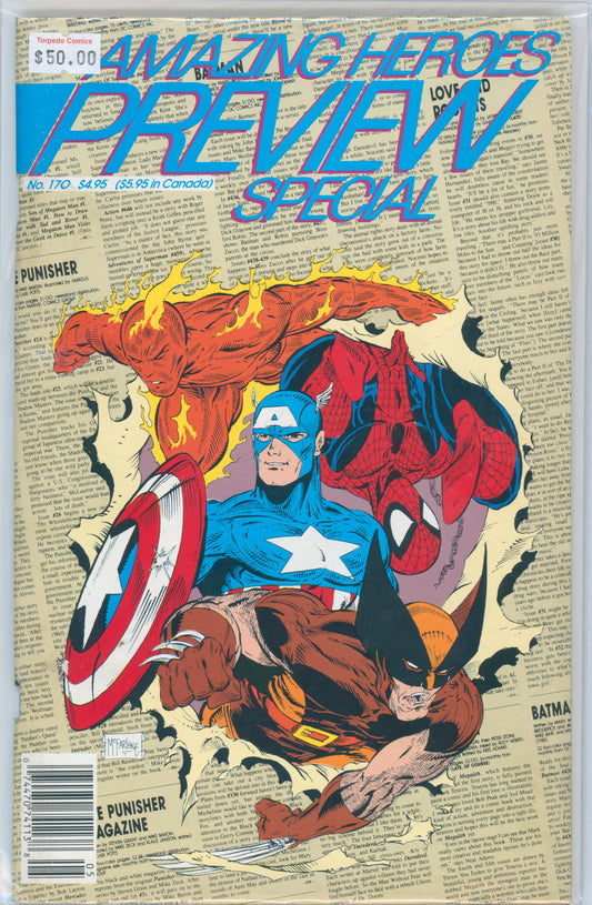 Amazing Heroes Preview Special #170 7.0 FN/VF Raw Comic