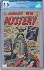 Journey Into Mystery #85 8.0 CGC 3rd Appearance of Thor, 1st Appearance of Loki