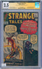 Strange Tales #110 2.5 CGC Signed Stan Lee & Larry Lieber 1st App Doctor Strange