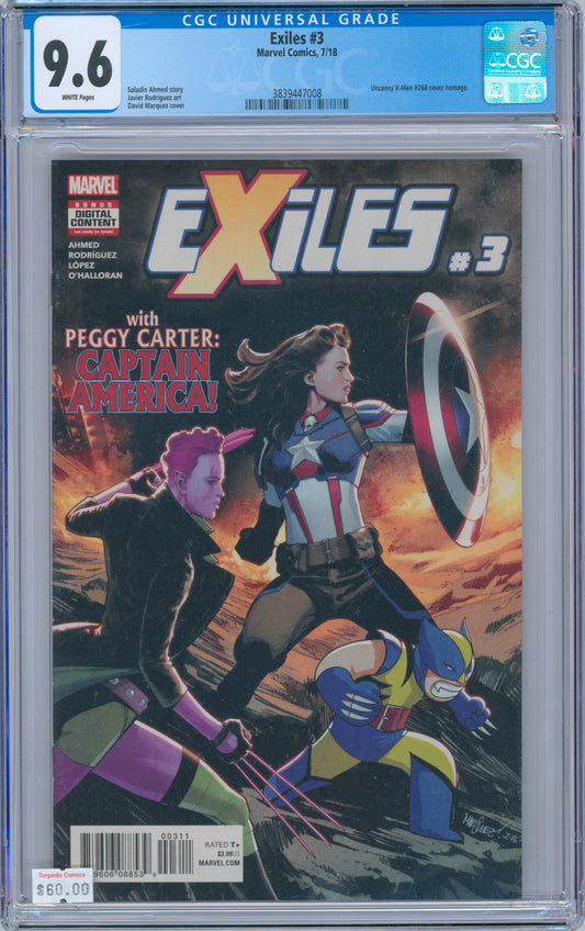 Exiles #3 9.6 CGC