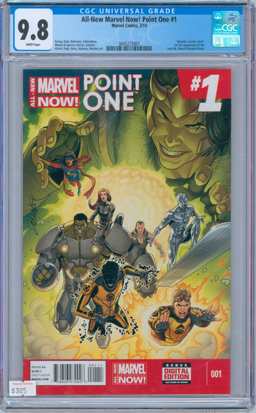 All-New Marvel Now! Point One #1 9.8 CGC 1st Full App Ms. Marvel (Kamala Khan)