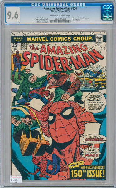 Amazing Spider-Man #150 9.6 CGC