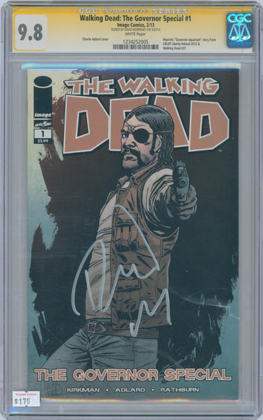 Walking Dead: The Governor Special #1 9.8 CGC Signed by David Morrissey