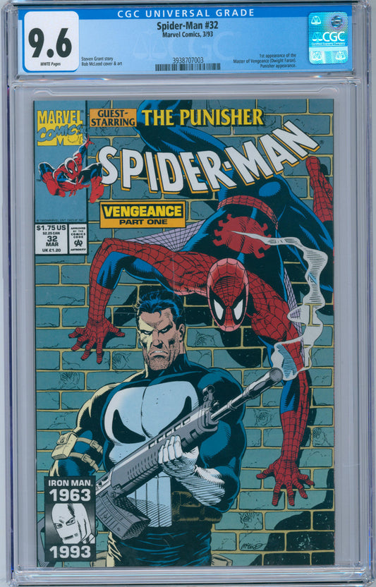 Spider-Man #32 9.6 CGC 1st Appearance of the Master of Vengeance (Dwight Faron)