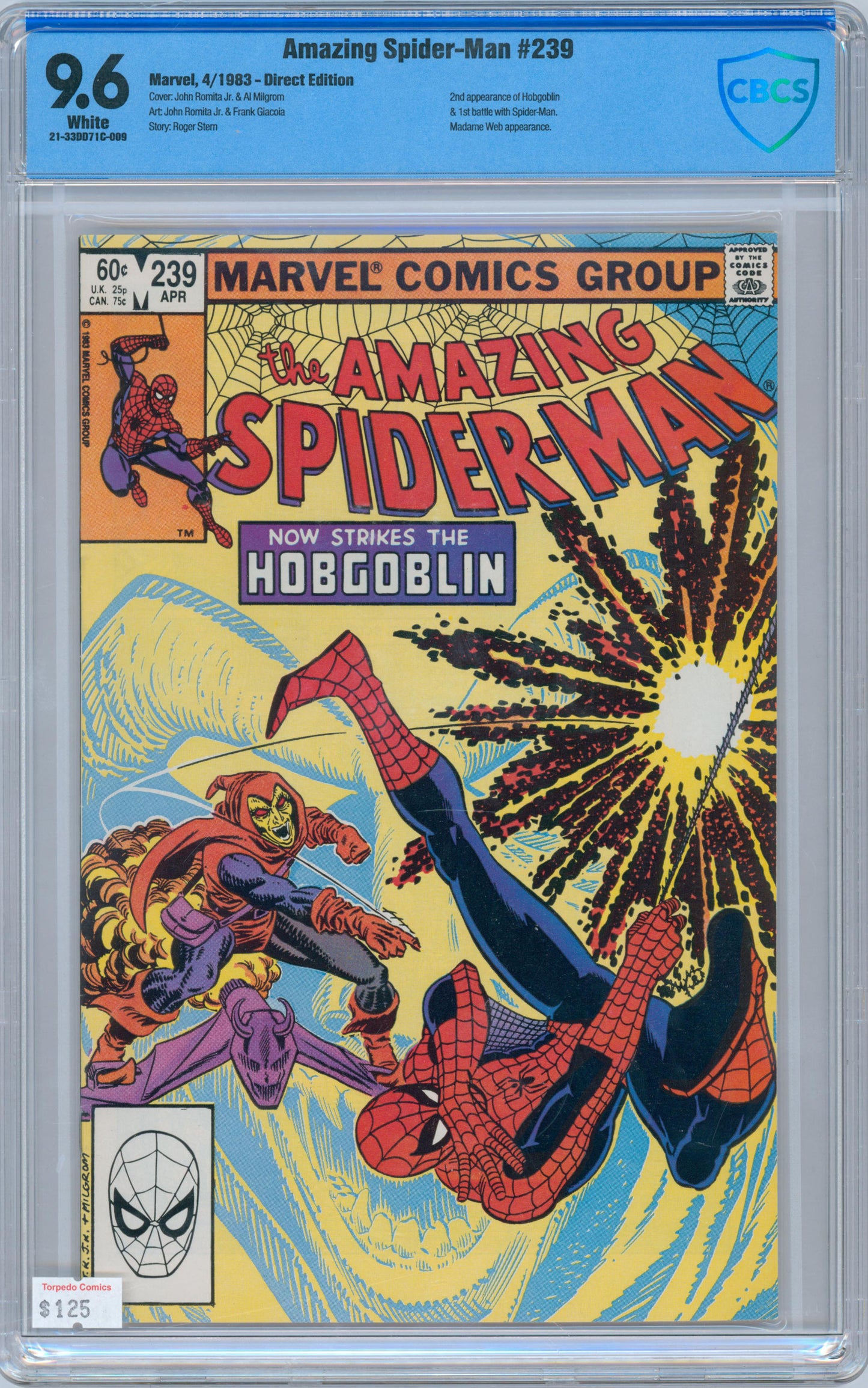 Amazing Spider-Man #239 9.6 CBCS 2nd Appearance of Hobgoblin