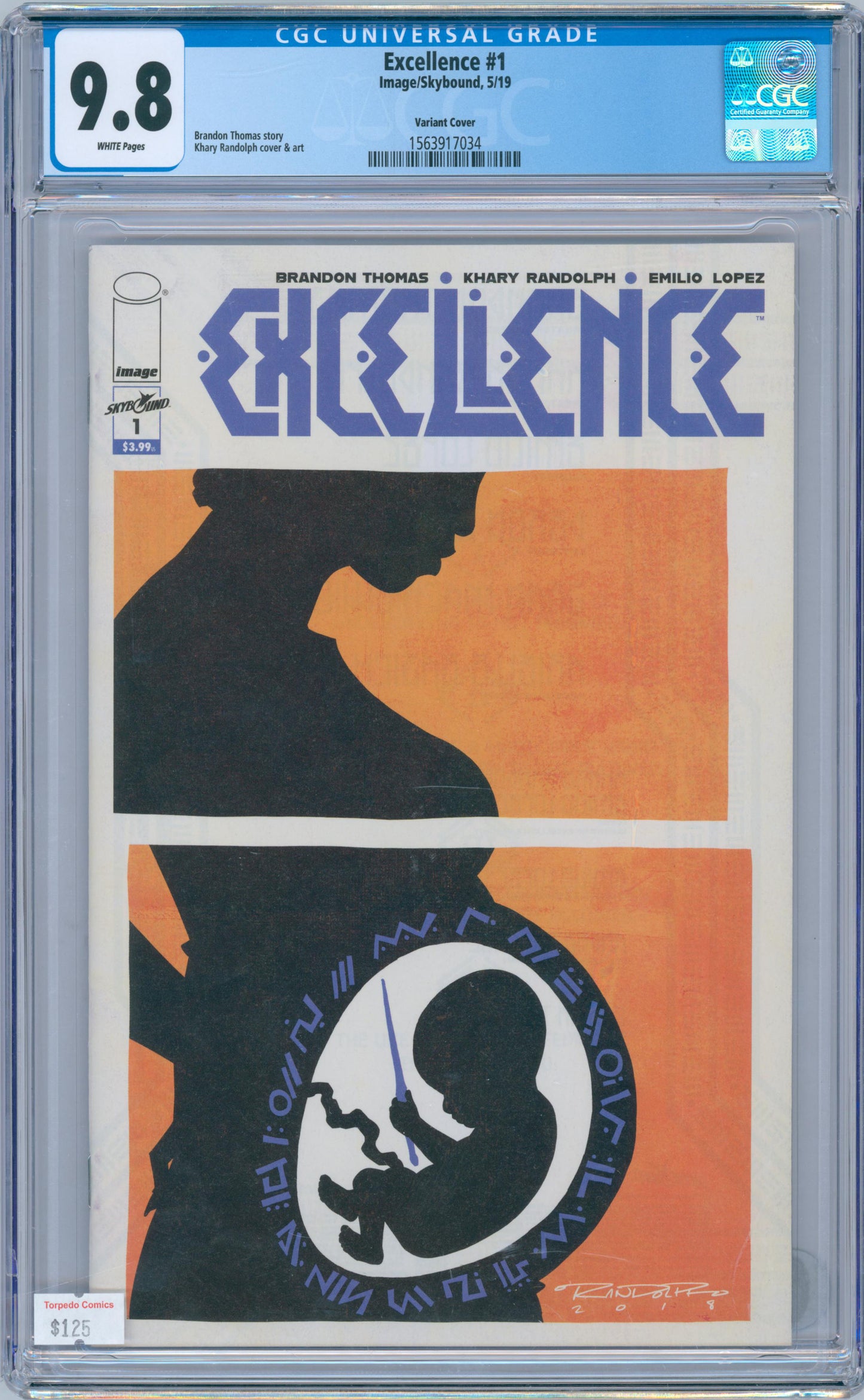 Excellence #1 9.8 CGC Variant Cover