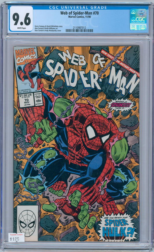 Web of Spider-Man #70 9.6 CGC