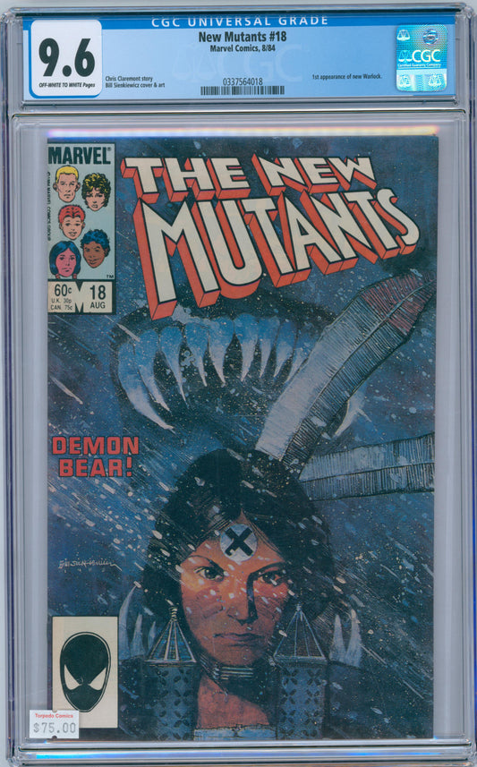 New Mutants #18 9.6 CGC 1st Appearance of New Warlock