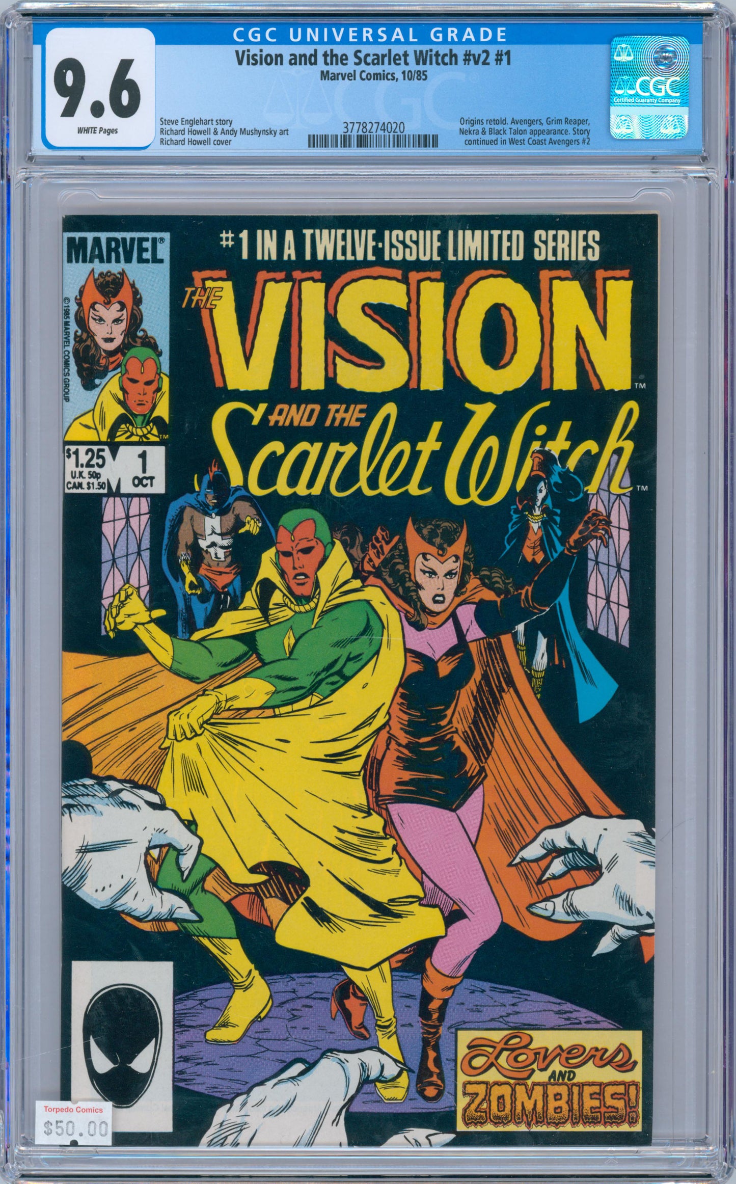 Vision and the Scarlet Witch #v2 #1 9.6 CGC