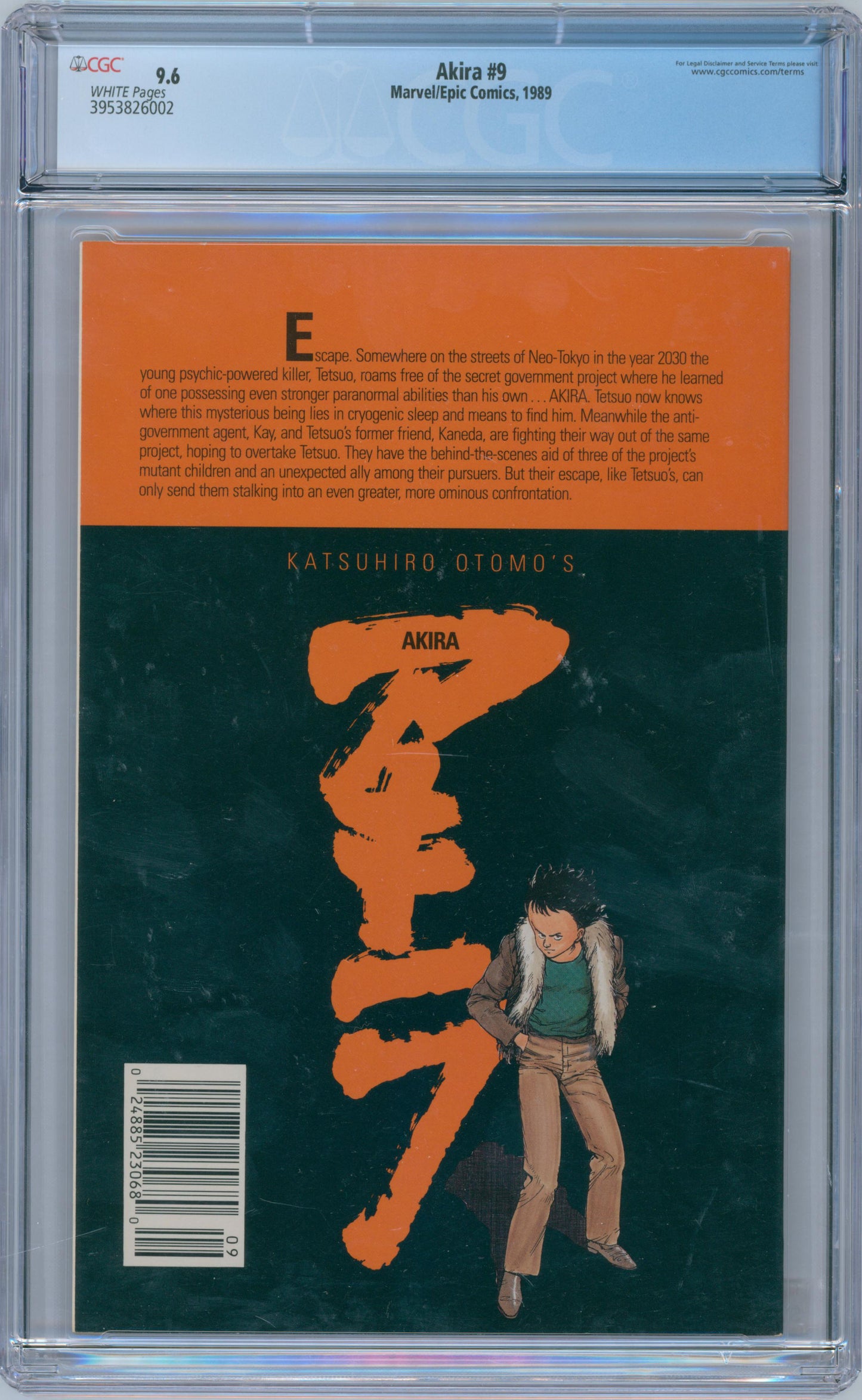 Akira #9 9.6 CGC